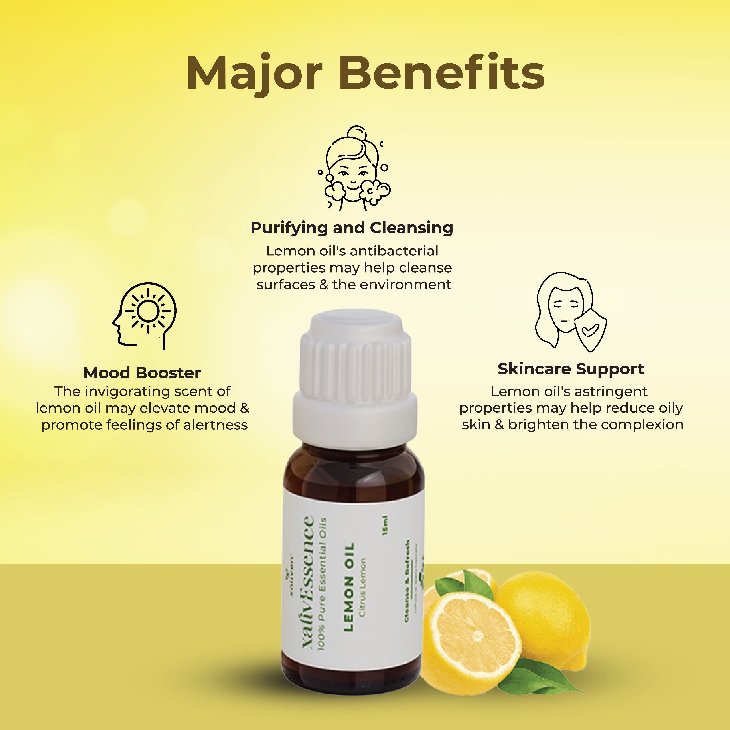 XalivEssence Lemon Essential Oil 15ml