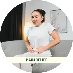 a women with severe pain 